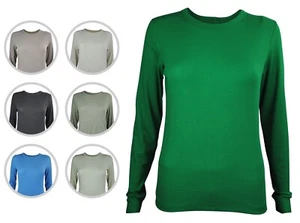 Womens H&M Crew Neck Long Sleeve Top Ribbed Size 4 6 8 10 12 14 16 18 20 22 24 - Picture 1 of 79