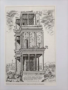Clipping Illustrazione Roma A. Brambilla il Settizonio Incisione Primi del 500 - Picture 1 of 1