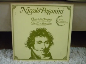 NICCOLO PAGANINI Quartett Primo/Quattro Sonatine LP SPARK BLUE Gatefold - Bild 1 von 1