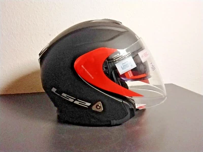 Jethelm Motorradhelm LS2 Modell OF521 Infinity Schwarz Matt Gr. M - Bild 1 von 4