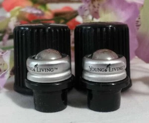 Young Living AromaGlide Aroma Glide New Roller Ball 2/pk fits most fits 5 & 15m - Picture 1 of 2