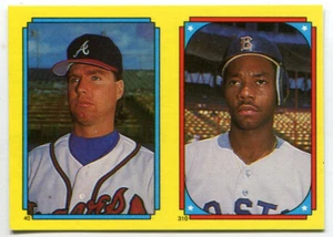 1988 Topps Sticker Card #67 Checklist (Stickers #40 & #310 Ellis Burks) - Picture 1 of 2
