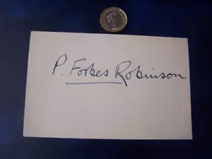 Ópera Peter Forbes Robinson - Autógrafo (SA1) - Imagen 1 de 1