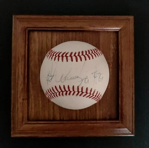 Pete Incaviglia Rangers Signed Vintage OAL Ball (Brown) Authentic Autograph  - Picture 1 of 3