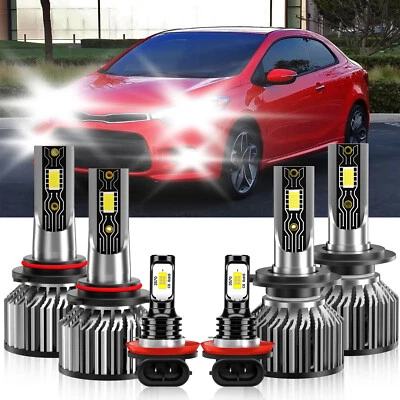 Kit de bombillas antiniebla altas bajas para Kia Forte Koup 2017-2017 combo faros LED 6500K Foto 1 de 4