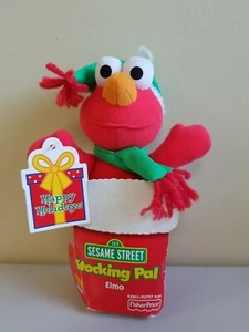 Vintage 2000 Fisher Price Elmo Sesame Street Stocking Pal Stuffer Christmas - Picture 1 of 3
