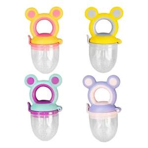 2Pcs Baby Fruit Food Feeder Pacifier Infant Fruit Silicone Teething Relief Toy - Picture 1 of 16