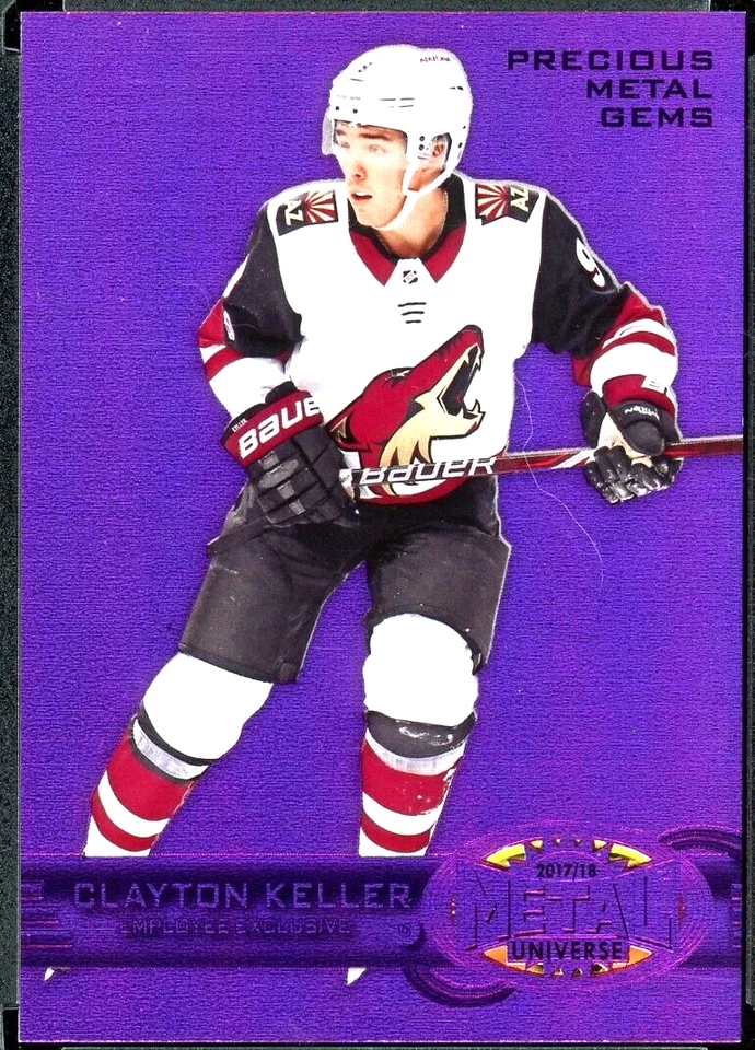 2017-18 Fleer Precious Metal Gems Employee Exclusive Purple Clayton Keller - Image 1 of 2