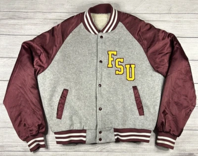 Chaqueta Universitaria De Colección Chalk Line Florida State University Seminoles Talla M/L Foto 1 de 4