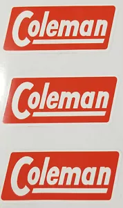 TRES (3) NUEVAS CALCOMANÍAS COLEMAN LINTERNA 200/220/228 EE. UU. CDN 1951-1959 - Imagen 1 de 2