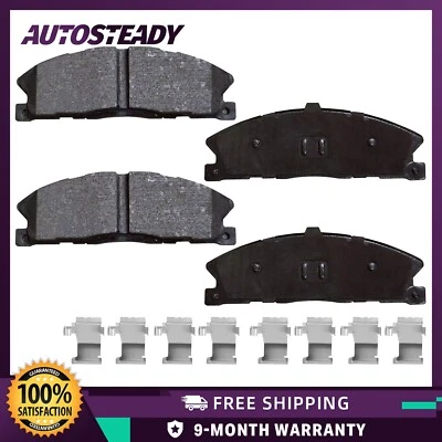 Front Ceramic Brake Pads for 2013 2014 2015 - 2019 Ford Explorer Lincoln MKT Foto 1 de 4