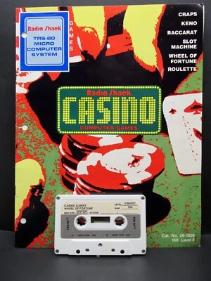 Casino Manual & One Cassette, TRS-80 / Radio Shack, Tandy  1979 - Image 1 of 4