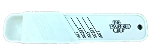 Pampered Chef Adjust-A-Spoon 5 Setting Tbsp to Tsp Measuring Spoon White EUC - Picture 1 of 4