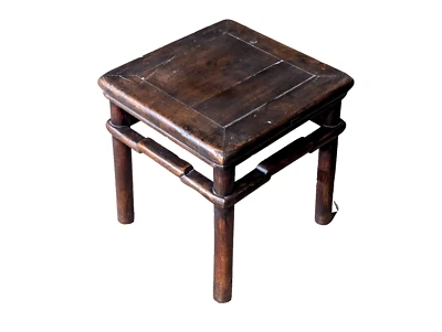 Antigua mesa auxiliar china de nogal dinastía Qing como en la foto, marrón oscuro Foto 1 de 4