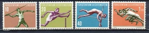 LIECHTENSTEIN 1956 - SPORT - SPEERWERPEN/HORDELOOP/SPRINT/POLSTOKHOOG Hk627b - Imagen 1 de 1