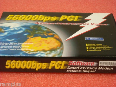 WS-5614PSL Wisecom 56K Motorola v.90 Internal Computer PCI Fax Modem/ Soft, New - Image 1 of 4