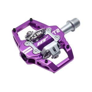 HT Pedals T2 Clipless Platform Pedals, CrMo - Purple - Picture 1 of 1