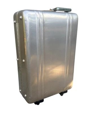 Vintage Zero Gold Haliburton Wheeled Luggage 25” X 18” X 9” - Image 1 of 4