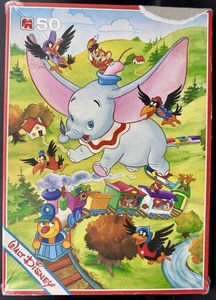 Walt Disney Dumbo 50 Piece Jigsaw Puzzle Jumbo Movie Children's Vintage Complete - Picture 1 of 23