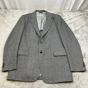 Alfred American Craftsmen Blazer Herren Big & Tall grau Fischgrät Sport Mantel USA - Bild 1 von 24