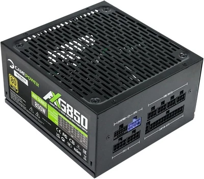 GAMEPOWER AXG-850 PC Netzteil 850W ATX 3.0 PSU 80+ Gold PCIe 5.0 140mm Lüfter - Bild 1 von 4