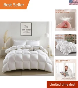 Neues Angebot Daunendecke mit Gänsefunktion King Size 850+ Füllkraft - 100 % rein... - Bild 1 von 9