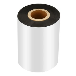 3.15"x918' Wax Thermal Transfer Ribbon, 1 Roll 1" Core Ink Out Ribbon, Black - Afbeelding 1 van 6