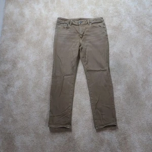 American Eagle Slim Straight Jeans Men's 34x30 Brown Denim Ariflex - Picture 1 of 11