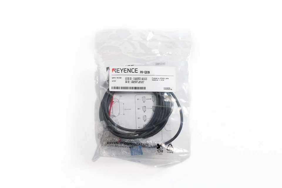 KEYENCE PR-G61N Photoelectric Switch Sensor Cable Type  PR-G Series - Image 1 of 1