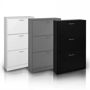 Schuhschrank Regal Aufbewahrungsschrank Schuhe Schreibtisch Ständer Holz Flur - Bild 1 von 14