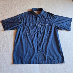 Habit Shirt Herren XL Kurzarm belüftet Solar Factor 30+ blau Angeln Wandern - Bild 1 von 10