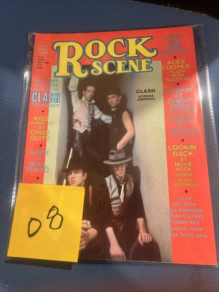 ROCK SCENE Magazine NOVEMBER 1980 Clash, Peter Criss Quits KISS, Cheap Trick - Image 1 of 1