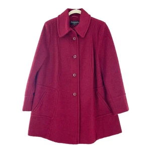 Vintage Forecaster Of Boston Wool Coat Size 16 Union Made USA Jacket Granny Core - Picture 1 of 14