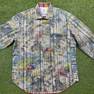 Robert Graham Pallino Limited Edition Shirt Mens XL Space Planets 380/591 READ** - Bild 1 von 18