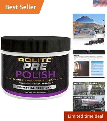 1 lb Professional Pre-Polish Paste - Non-Toxic Stain Remover for Oxidized Metals - Image 1 of 4