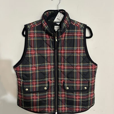 J. Crew  Plaid Vest, Size Large New, But Tag Is Detached In Pocket , Holiday - Image 1 of 4