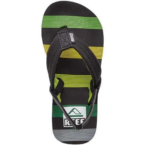 Reef Boys Little Ahi RF002345 Size 3/4 Green Horizons Flip Flop Sandals NWT - Image 1 of 1