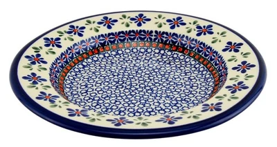 Polish Pottery Pasta Bowl 9.5 Inch Diameter from Zaklady Boleslawiec