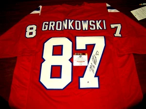 Rob Gronkowski New England Patriots Autographed Custom Football Jersey w/coa - Picture 1 of 3