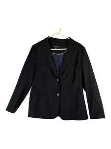 Talbots Damen Größe 14 Kleid Blazer schwarz 2 Knöpfe Verschluss 2 äußere 1 Innentasche - Bild 1 von 17