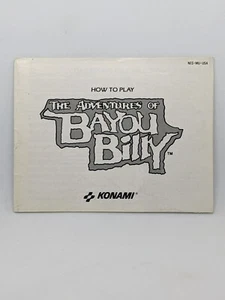 [NES] The Adventures of Bayou Billy | Instructional Manual Booklet ONLY, No game - Picture 1 of 2