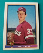 1991 BOWMAN ANDY ASHBY CARD #485 - Philadelphia Phillies 