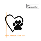 Paw Love Heart Sticker For Car Glass Window Laptop Dog Cat Paws Decal