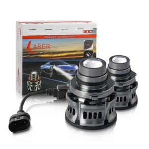 KIT LED LASER H7 LENTE 12V 50W SLIM CAMBAS 360° AUTO ALTA POTENZA LUCI DIURNE PV - Foto 1 di 4