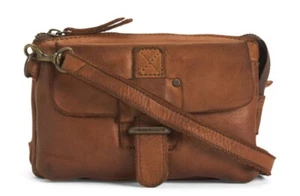 Neu mit Etikett Harbour 2ND Echtleder Umhängetasche Handytasche Handtasche - cognac - mit Box - Bild 1 von 4