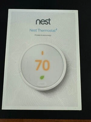 NEW SEALED GOOGLE NEST E smart home wifi digital programable thermostat T4000ES - Image 1 of 3