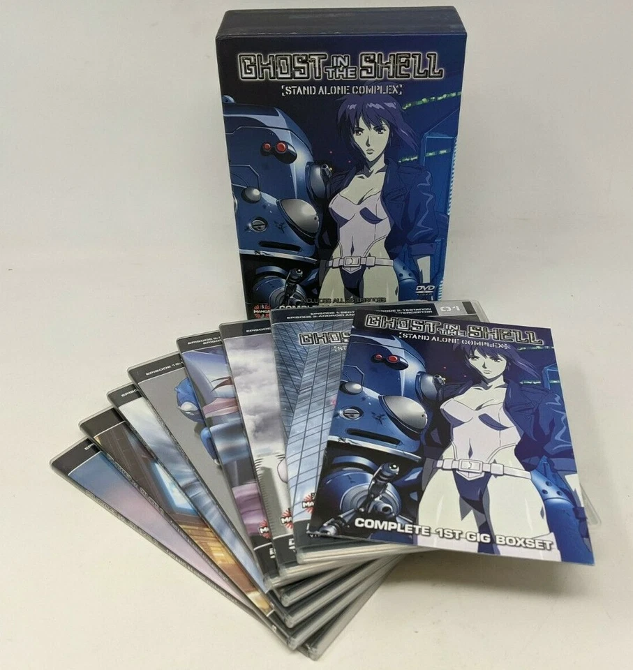Ghost In The Shel-Stand Alone Complex-SAC 1st GIG-Complete Box Set DVD REG 2 Foto 1 de 4