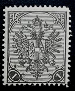 1900 Bosnia 1st Stamp Austria Hungary Empire Imperial Eagle Black Mint Stamp - Picture 1 of 1
