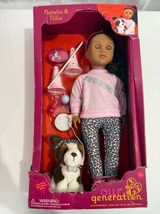 Our Generation Natalia & Nillie 18" Doll & Pet Training Set (Read Description) - Picture 1 of 2