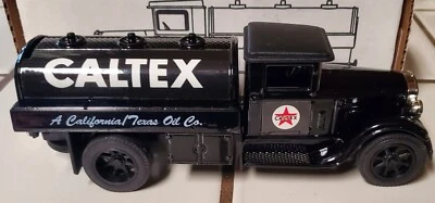 CALTEX Tanker Truck Bank - Black JLE Scale Models GB-4087 Sampler Made in USA - Image 1 of 4